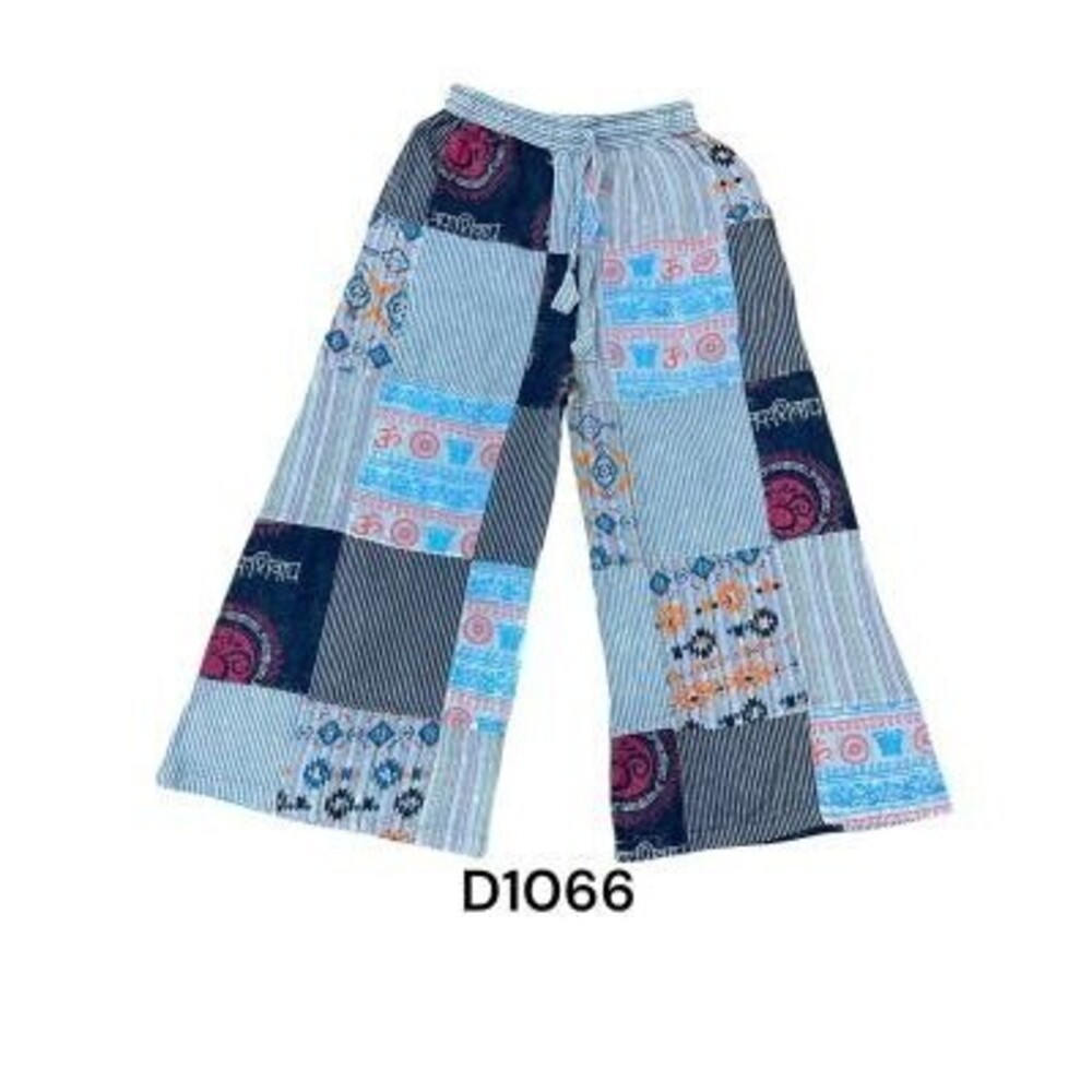 D1066 MULT Rising Multi Aztec Grand Canyon Palazzo Pants Various Sizes